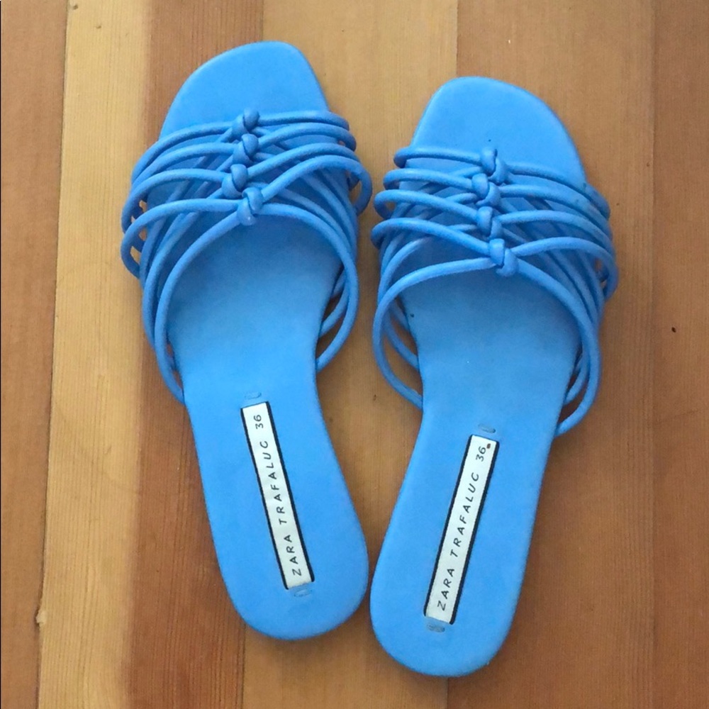 Blue Zara Trafaluc Slides